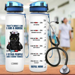 Cat Nurse HLA1308009 Water Tracker Bottle-32 oz