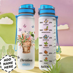 Gardening Personalized MDA1409022 Water Tracker Bottle-32 Oz