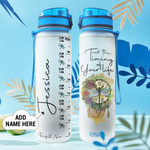 Dragonfly Clock Personalized HLV1409010 Water Tracker Bottle-32 Oz