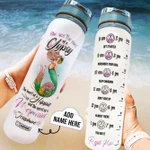 Hippie Mermaid Personalized THZ0709027 Water Tracker Bottle-32 oz