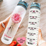 Breast Cancer Awareness Personalized KD2 HAL1408019 Water Tracker Bottle-32 oz