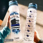 Police Personalized PYY1708019 Water Tracker Bottle-32 oz