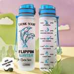 Dolphin Personalized HTR1408003 Water Tracker Bottle-32 oz