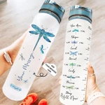 Dragonfly Message Personalized PYY1109038 Water Tracker Bottle-32 Oz
