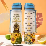 Otter Sunflowers THA2612014 Water Tracker Bottle-32 Oz