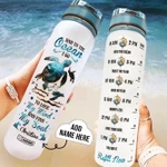 Ocean Turtle Personalized THZ0709029 Water Tracker Bottle-32 oz