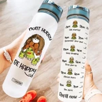 Dont Hurry Be Happy Sloth HAL2606003 Water Tracker Bottle-32 oz
