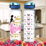 Breast Cancer NPT0704001 Water Tracker Bottle-32 oz