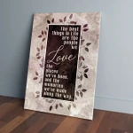 The Best Things In Life Are The People Leaves Wood Family Canvas-8x10in