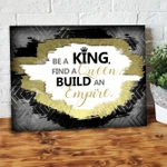 King And Queen Empire Business Wall Art Canvas-10x8in