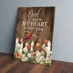 God Knew My Heart Needed You Cardinal Canvas-8x10in