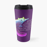 "Every Day You'Re Leveling Up" Flying Space Squirrel Travel Mug