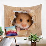 3D Hamster Tapestry Wall Hanging Room Decor