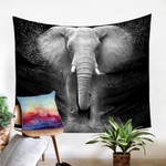 3D Elephant Tapestry Wall Hanging Room Decor