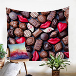3D Chocolate Tapestry Wall Hanging Room Decor