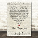 McFly Too Close for Comfort Script Heart Song Lyric Art Print