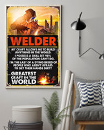 Professions Poster - Welder Greatest Craft Vertical Canvas And Poster | Wall Decor Visual Art