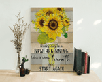 Sunflower New Beginning - Matte Canvas