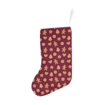 Christmas Ginger Cookie Pattern Background Christmas Stocking Christmas Gift