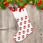 Christmas Dog Wearing Santa Hat And Sunglasses Christmas Stocking