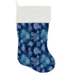 Winter Wonderland On Dark Blue Christmas Stocking Christmas Gift