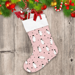 Christmas Winter With Penguins And Stars Christmas Stocking