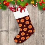 Butter Cookies With Heart Jam On Top Illustration Christmas Stocking