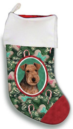 Love Lakeland Terrier Canine Christmas Gift Christmas Stocking Candy Cane