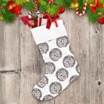 Design Illustration Of Christmas Wreath With Bells Christmas Stocking