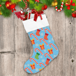 Christmas Candy Cane Gift And Sock Christmas Stocking