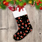 Gift Boxes Stars And Red Christmas Socks Christmas Stocking
