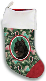 Awesome Bouvier Black Christmas Stocking Red And Green Pine Tree Candy Christmas Gift
