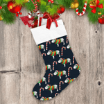 Merry Christmas And Happy New Year Candy Bulldogs Background Christmas Stocking Christmas Gift