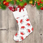 Christmas Santa Claus Hat In White Background Christmas Stocking