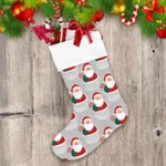 Cute Santa Cupcake On Light Grey Background Christmas Themed Design Christmas Stocking