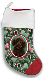 Ideal Labradoodle Chocolate Canine Christmas Gift Christmas Stocking Candy Cane