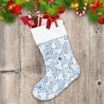 Camouflage Textures Christmas Snow And Snowballs Christmas Stocking