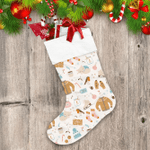 Cozy Winter Clothes Cat And Holiday Christmas Stocking