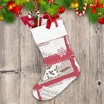 Christmas Snowman Music Notes And Letter Christmas Stocking