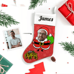 Custom Face Christmas Stocking Christmas Gift Cute Boyfriend Add Pictures And Name