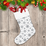 Ideal Icing Christmas Snoflakes On White Background Christmas Stocking