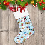 Theme Christmas Penguin Cute Santa And Friends Christmas Stocking