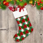 Camouflage Winter Christmas And New Year Snowflakes Christmas Stocking