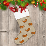 Red Squirrels And Snowflakes In Winter Christmas Stocking