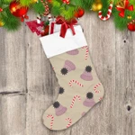Christmas Pink Knitted Hats And Lollipops Christmas Stocking