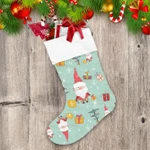 Doodle Cute Moments Of Santa Claus On Christmas Christmas Stocking