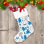 Theme Festival With Colorful Bears In Modern Style Christmas Stocking