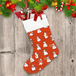 Red Christmas And Chinese New Year In Cow Christmas Stocking