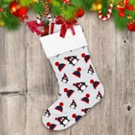 Christmas Cute Penguins With Winter Hats Christmas Stocking
