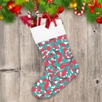 Military Camoflage Christmas Abstract Leaves Background Christmas Stocking